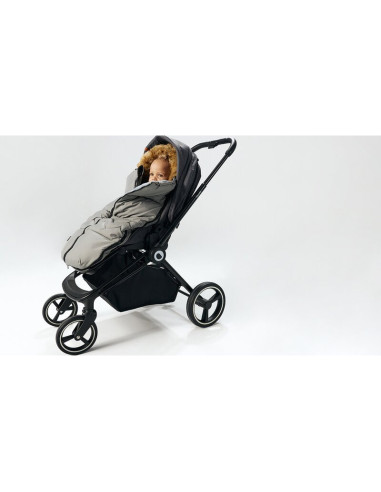 BN-LO-FRODE_BLACK_CARBON,Lionelo - Sac de iarna pentru carucior Frode, 90x45 cm, Impermeabil, Universal, Negru