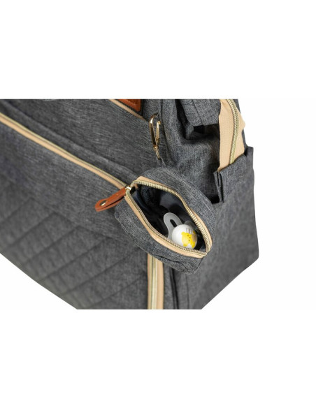 BN-49065,Rucsac pentru mamici, Urbane, Cu multiple compartimente, FreeON, 29 x 16 x 39 cm, Grey