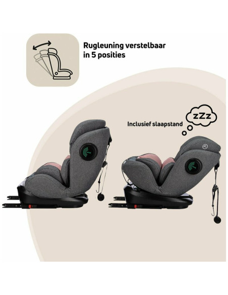 BN-48938,Scaun auto pentru copii, Ultima, Nastere - 150 Cm/ 0 - 12 ani, Rotire 360° grade, Tehnologie Isofix I-Size si Top Tethe