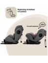 BN-48938,Scaun auto pentru copii, Ultima, Nastere - 150 Cm/ 0 - 12 ani, Rotire 360° grade, Tehnologie Isofix I-Size si Top Tethe