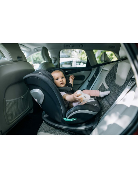 BN-49638,Scaun auto pentru copii, Opal, Nastere - 140 Cm/ 0 - 12 ani, Rotire 360° grade, Tehnologie Isofix I-Size si Top Tether,