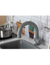 BN-80579,Bucatarie pentru copii, Mini Chef, Din lemn, Cu efecte de sunet si lumina, Cu accesorii, 70 x 30 x 104 cm, Free2Play