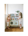 BN-80579,Bucatarie pentru copii, Mini Chef, Din lemn, Cu efecte de sunet si lumina, Cu accesorii, 70 x 30 x 104 cm, Free2Play