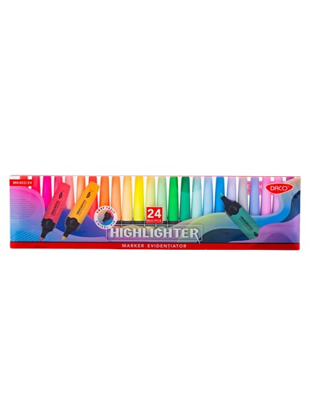 MK403/24,Textmarker evidentiator DACO, Set 24 bucati, MK403/24