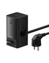 PSLR000301,Incarcator retea Baseus GaN3 Pro Powerstrip, Quick Charge 65W, 2 x AC, 1 x USB Type-C Output 5V/3A, 1 x USB, lungime 