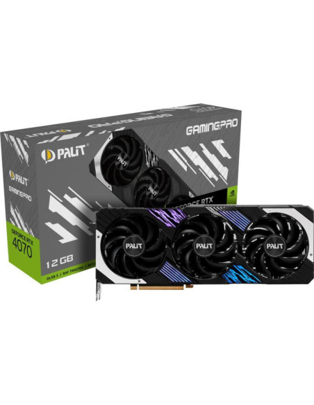 NED4070019K9-1043A,Placa video Palit nVidia GeForce RTX 4070 GamingPro 12GB, GDDR6X, 192bit
