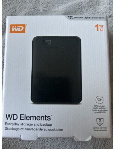 WDBNSY0010BBK-WESN,HDD. Externe WD 1TB USB 3.0 ELEMENTS SE, "WDBNSY0010BBK-WESN"
