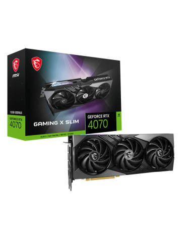 GEFORCE RTX 4070 GAMING X SLIM 12G,Placa video MSI GF RTX 4070 GAMING X SLIM 12G, "GEFORCE RTX 4070 GAMING X SLIM 12G"