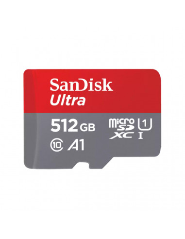 SDSQUAC-512G-GN6MA,Memory Card microSDXC SanDisk by WD Ultra 512GB, Class 10, UHS-I U1, V30, A2 + Adaptor SD