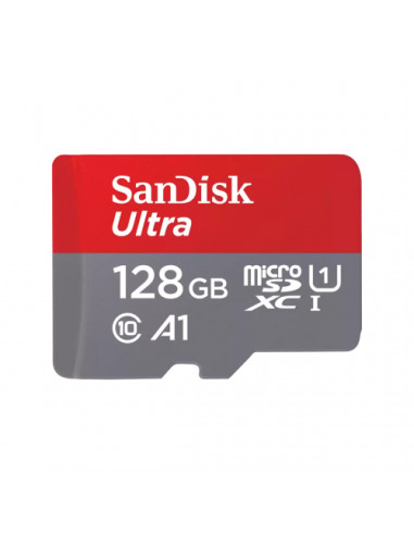 SDSQUAB-128G-GN6MA,Memory Card microSDXC SanDisk by WD Ultra 128GB, Class 10, UHS-I U1, V30, A1 + Adaptor SD