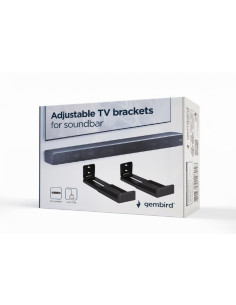 WM-SB-01,Suport de perete GEMBIRD, pt 1 soundbar, dim. 90-154 mm, distanta perete 102-166 mm, max 15 kg, otel, negru, "WM-SB-01" 2