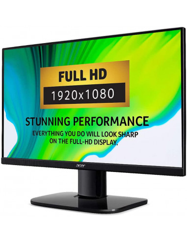UM.QX2EE.005,Monitor 23.8 ACER KA242Ybi IPS FHD 1920*1080 75 Hz 1 ms 250 cd/mp 1000:1 VGA HDMI VESA 100x100 3H cablu VGA inclu