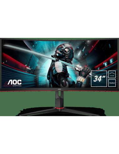 Monitor 34 AOC CU34G2/BK UWQHD 3440*1440 100 Hz 1 ms curbat