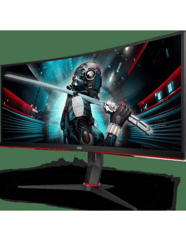 Monitor 34 AOC CU34G2/BK UWQHD 3440*1440 100 Hz 1 ms curbat