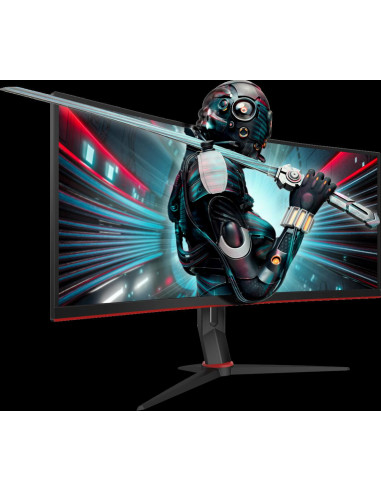 Monitor 34 AOC CU34G2X/BK UWQHD 3440*1440 144 Hz 1 ms curbat