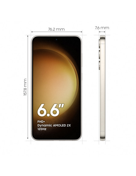 SM-S916BZEDEUE,Samsung Galaxy S23+ SM-S916B, 16,8 cm (6.6"), 8 Giga Bites, 256 Giga Bites, 50 MP, Android 13, Cremă
