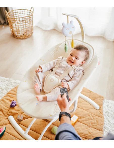 BB-B012307,Badabulle - Leagan cu balansare stanga-dreapta, Crem