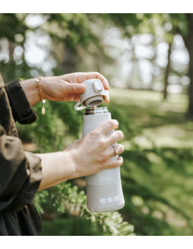 BB-A002103,Babymoov - Moov & Feed Incalzitor de biberoane portabil si reincarcabil, Mineral Beige