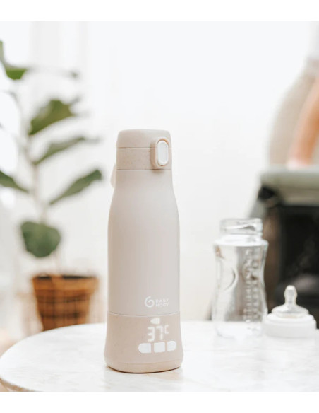 BB-A002103,Babymoov - Moov & Feed Incalzitor de biberoane portabil si reincarcabil, Mineral Beige