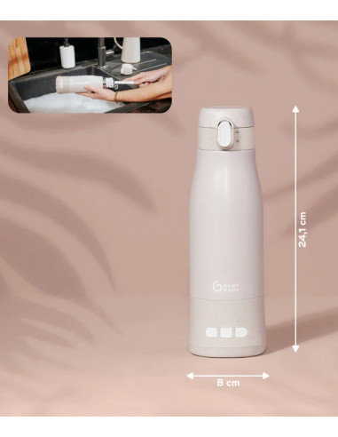 BB-A002103,Babymoov - Moov & Feed Incalzitor de biberoane portabil si reincarcabil, Mineral Beige