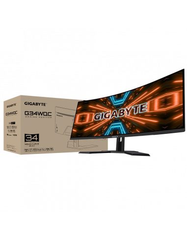 Monitor Gaming Gigabyte G34WQC 34" 144Hz VA 1500R,G34WQC