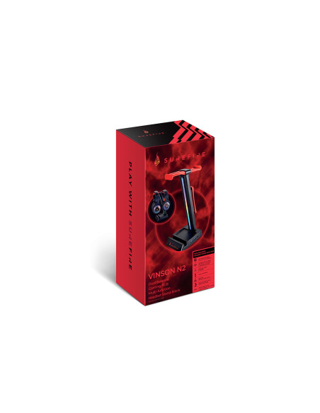 48847,Stand casti SureFire by Verbatim Vinson N2 Dual Balance, RGB LED, USB, Negru
