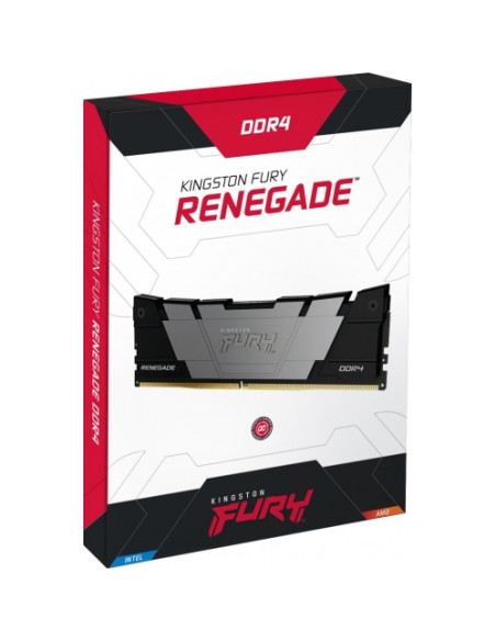 KF432C16RB12K2/32,Kit Memorie Kingston FURY Renegade Black Intel XMP 2.0, 32GB, DDR4-3200MHz, CL16, Dual Channel