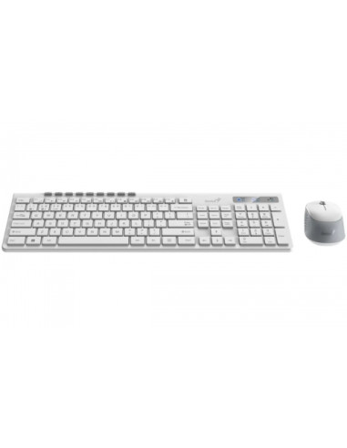 31340015400,Kit Wireless Genius SlimStar 8230 - Tastatura, USB Wireless/Bluetooth, White + Mouse, Optic, USB Wireless/Bluetooth, 31340015400,Kit Wireless Genius SlimStar 8230 - Tastatura, USB Wireless/Bluetooth, White + Mouse, Optic, USB Wireless/Bluetooth,