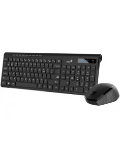 31340015406,Kit Wireless Genius SlimStar 8230 - Tastatura, USB Wireless/Bluetooth, Black + Mouse, Optic, USB Wireless/Bluetooth, 2