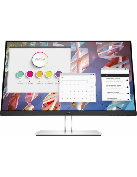 9VF99AA,Monitor LED HP EliteDisplay E24 G4 23.8 inch 5ms, Negru cu argintiu