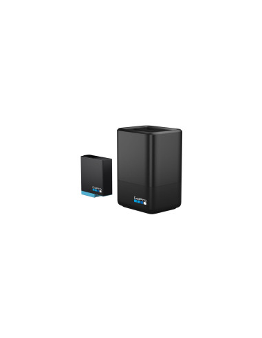 AJDBD-001-EU,Incarcator dublu GoPro H8B + acumulator 1220mAhport USB, indicator LED, Dimensiuni: 66x46x38 mm