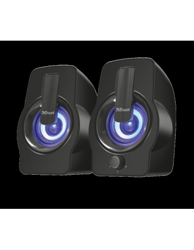 Boxe Stereo Trust Gemi RGB 2.0 Speaker, 6W, negru,TR-22948