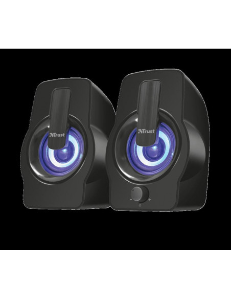 Boxe Stereo Trust Gemi RGB 2.0 Speaker, 6W, negru,TR-22948