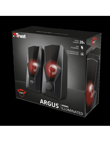 Boxe Stereo Trust GXT 610 Argus, 10W, rosu,TR-23737