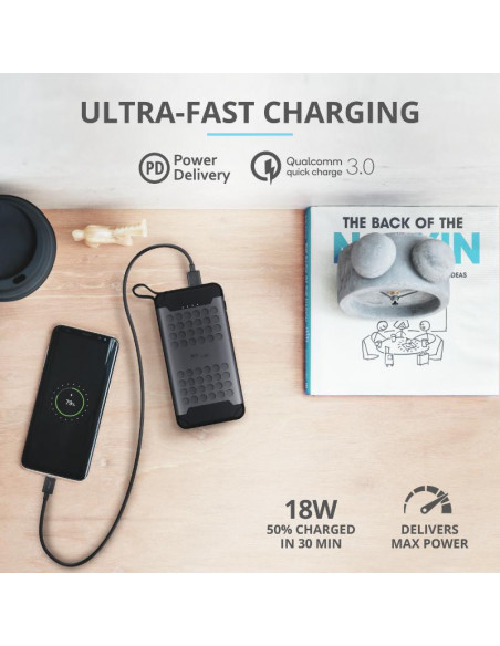Baterie externa Trust Hyke Outdoor Powerbank 10.000 mAh USB-C