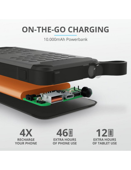 Baterie externa Trust Hyke Outdoor Powerbank 10.000 mAh USB-C