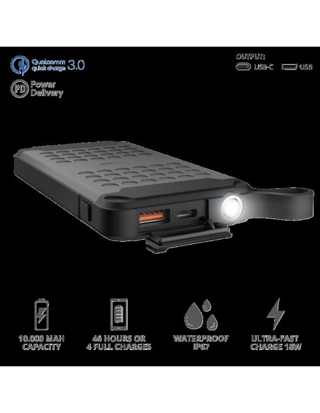 Baterie externa Trust Hyke Outdoor Powerbank 10.000 mAh USB-C