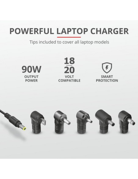 Incarcator Laptop Trust Maxo 90W Laptop Charger for Incarcator Laptop Trust Maxo 90W Laptop Charger for