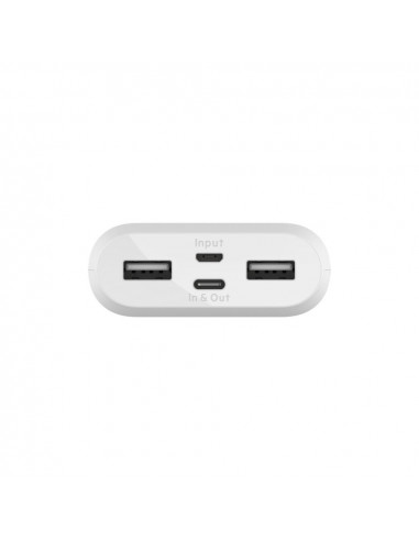 Belkin 10,000 mAh Power Bank, 1x USB-C, 2x USB-A, 15 cm USB-C
