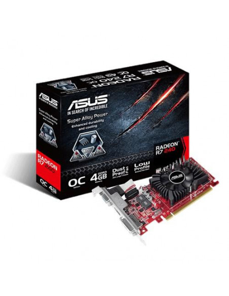 VGA PCIE16 R7 240 4GB GDDR3/R7240-OC-4GD3-L ASUS,R7240-OC-4GD3-L