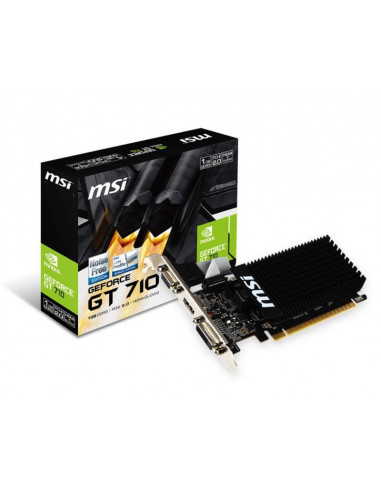 Placa video MSI GeForce® GT 710, 1GB DDR3, 64-bit,GT710 1GD3H LP