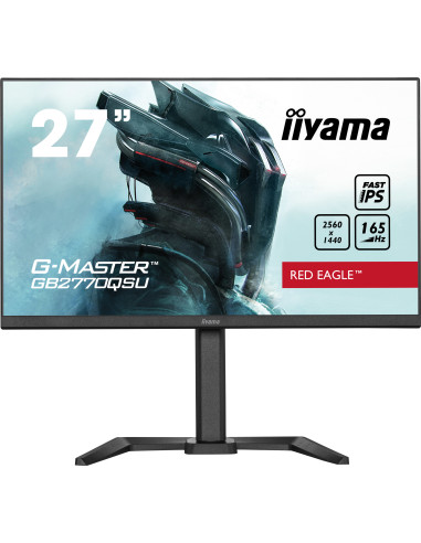 GB2770QSU-B5,Monitor iiyama G-MASTER GB2770QSU-B5, 68,6 cm (27"), 2560 x 1440 Pixel, Wide Quad HD, LED, 0,5 ms, Negru