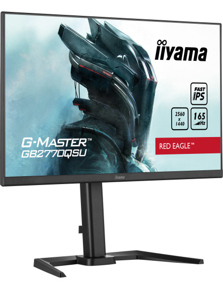 GB2770QSU-B5,Monitor iiyama G-MASTER GB2770QSU-B5, 68,6 cm (27"), 2560 x 1440 Pixel, Wide Quad HD, LED, 0,5 ms, Negru