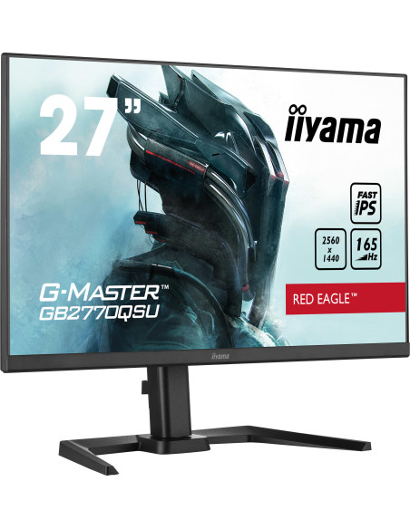 GB2770QSU-B5,Monitor iiyama G-MASTER GB2770QSU-B5, 68,6 cm (27"), 2560 x 1440 Pixel, Wide Quad HD, LED, 0,5 ms, Negru