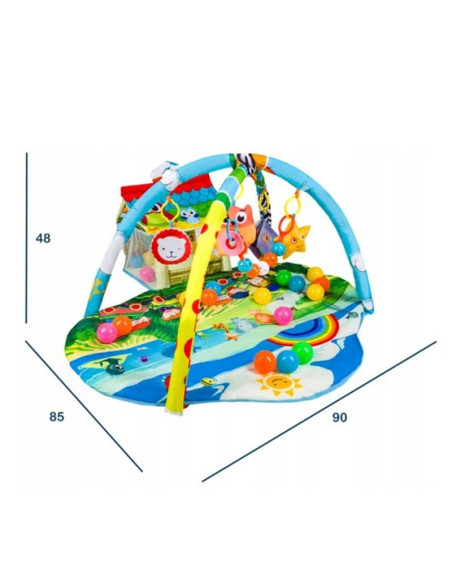 BN-LOE-IMKE,Lionelo - Salteluta interactiva Imke, Cu jucarii, Conform cu standardul european de securitate EN71, Multicolor
