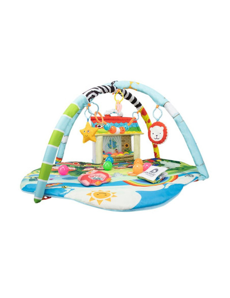 BN-LOE-IMKE,Lionelo - Salteluta interactiva Imke, Cu jucarii, Conform cu standardul european de securitate EN71, Multicolor