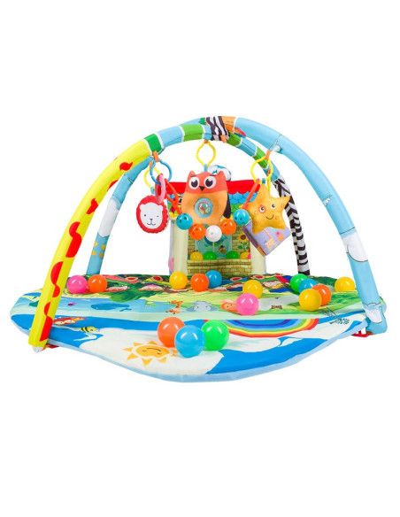 BN-LOE-IMKE,Lionelo - Salteluta interactiva Imke, Cu jucarii, Conform cu standardul european de securitate EN71, Multicolor