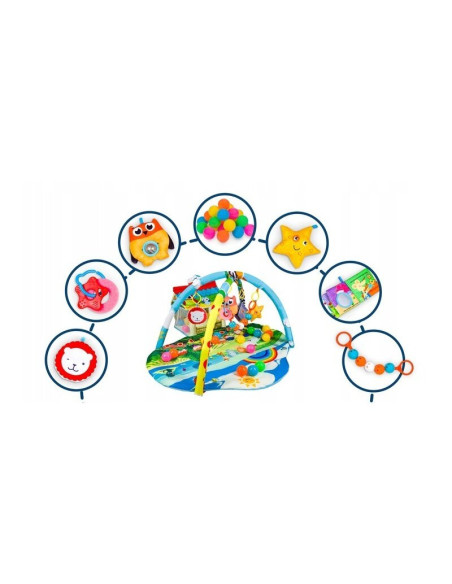 BN-LOE-IMKE,Lionelo - Salteluta interactiva Imke, Cu jucarii, Conform cu standardul european de securitate EN71, Multicolor