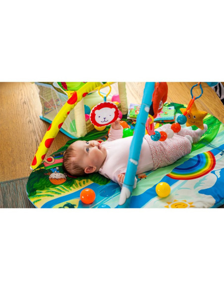 BN-LOE-IMKE,Lionelo - Salteluta interactiva Imke, Cu jucarii, Conform cu standardul european de securitate EN71, Multicolor