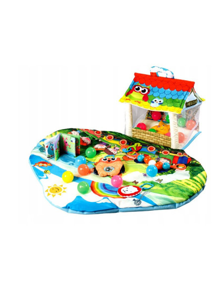 BN-LOE-IMKE,Lionelo - Salteluta interactiva Imke, Cu jucarii, Conform cu standardul european de securitate EN71, Multicolor